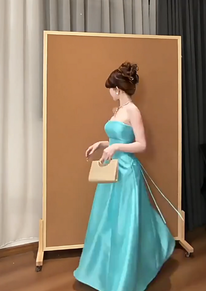 Französisches elegantes Damen-Kleid, trägerloses Urlaubskleid ED07846