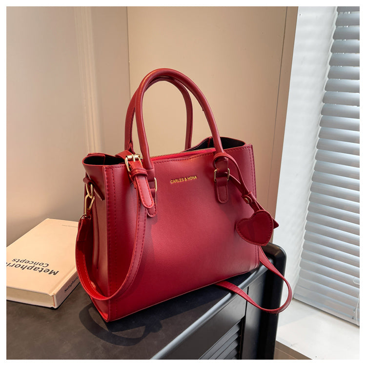 Vielseitige Messenger Bag mit Kette, quadratische Schultertasche ED0790