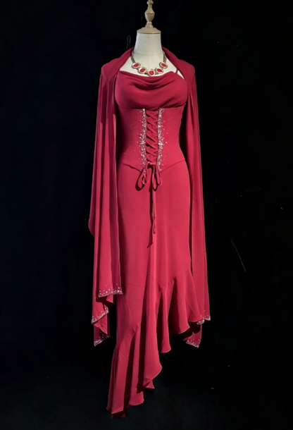 Vintage Spaghetti Straps Birthday Dress Sheath Chiffon Graduation Party Dress Burgundy Short Prom Dres ED07967