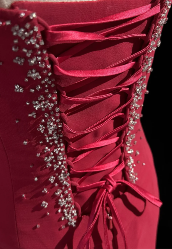 Vintage Spaghetti Straps Birthday Dress Sheath Chiffon Graduation Party Dress Burgundy Short Prom Dres ED07967