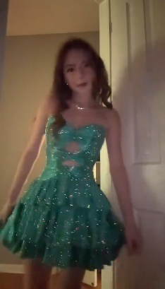 Sexy Green Cocktail Dress Strapless A-Line Birthday Dress Satin Graduation Party Dress ED08001