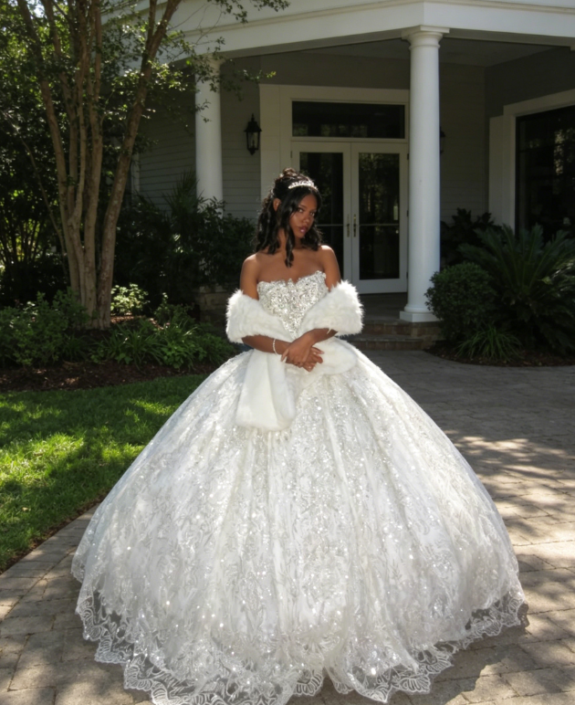 Fairy Strapless Long Birthday Dress A-Line Lace Quinceanera Dress White Sweet 16 Dress ED08099