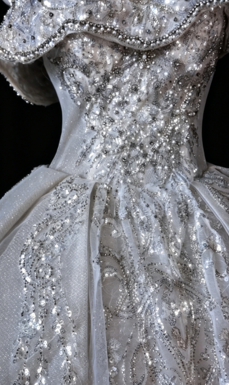 Timeless Off-shoulder A-Line Wedding Dress Tulle Bridal Gown White Bridal Dress ED08110