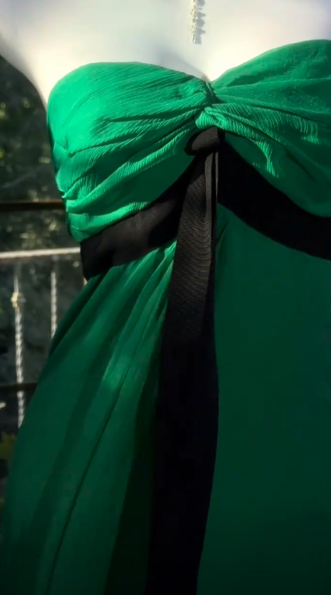 Elegant Sweetheart Vacation Dress Sheath Chiffon Long Evening Dress Green Prom Dress ED08227