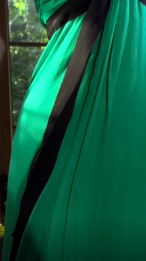 Elegant Sweetheart Vacation Dress Sheath Chiffon Long Evening Dress Green Prom Dress ED08227