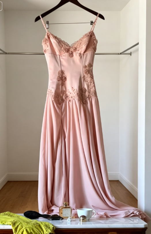 Elegantes pinkes Hochzeitsgastkleid Spaghettiträger Etui-Satin-Abendkleid ED08299