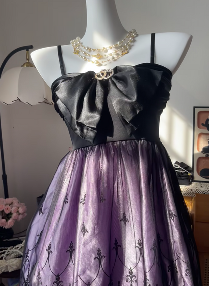 Chic Purple Homecoming Dress Spaghetti Straps Chiffon Birthday Dress Sheath Graudation Party Dress ED08348
