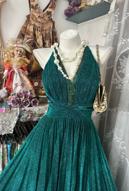 Chic Halter A-Line Long Prom Dress  ED08526