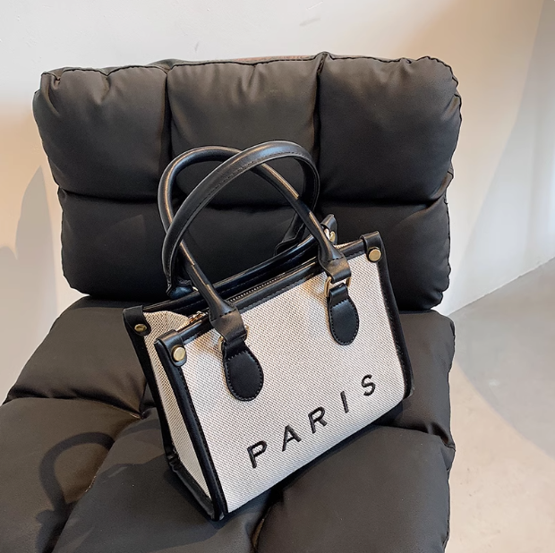 Mini sac à bandoulière décontracté et polyvalent en toile ED0855