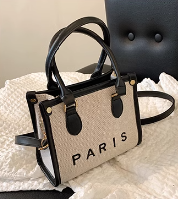 Mini sac à bandoulière décontracté et polyvalent en toile ED0855