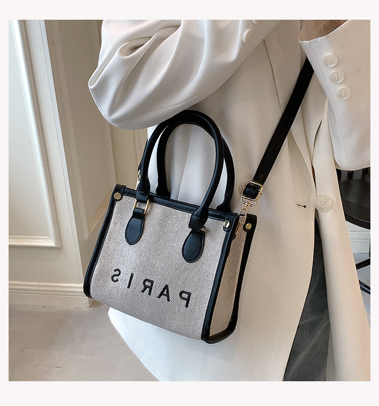 Mini sac à bandoulière décontracté et polyvalent en toile ED0855