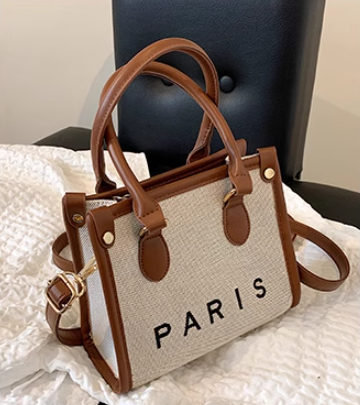 Mini sac à bandoulière décontracté et polyvalent en toile ED0855