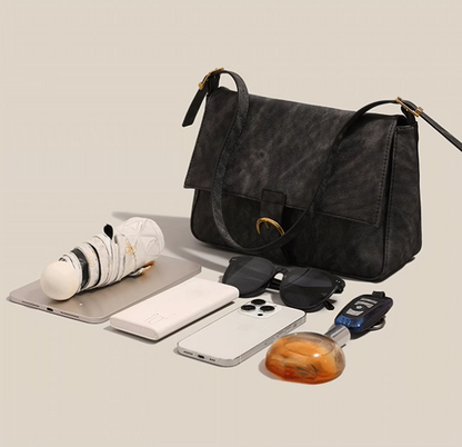 Retro versatile commuter handbag shoulder crossbody bag ED0856