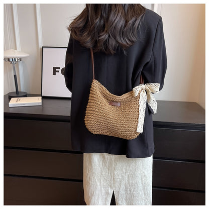 French versatile woven crossbody bag ED0860