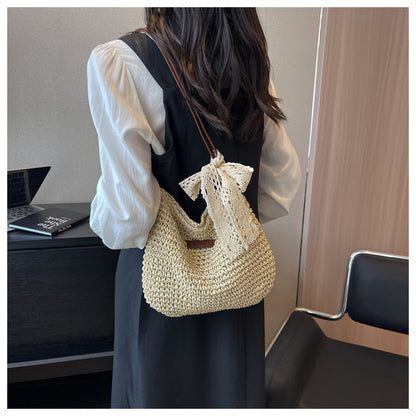 French versatile woven crossbody bag ED0860