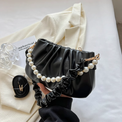 Versatile high-end pearl chain shoulder bag ED0864