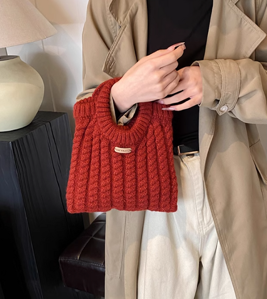 Koreanische einfache gestrickte Handtasche ED0865