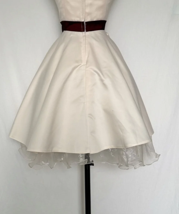 Fashion Ivory Homecoming Dress Straps A-Line Chiffon Summer Vacation Dress Sleeveless  Party Dress ED08708