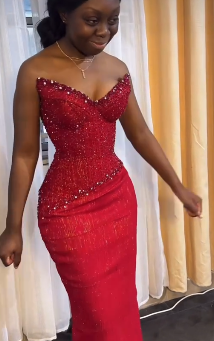Sexy Sweetheart Mermaid Satin Long Evening Dress Burgundy Prom Dress ED08740