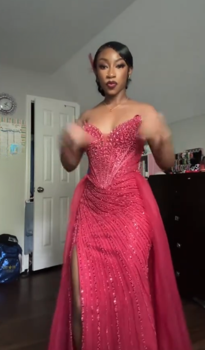 Sexy Sweetheart Sheath Tulle Beaded Long Evening Dress Hot Pink Prom Dress ED08741