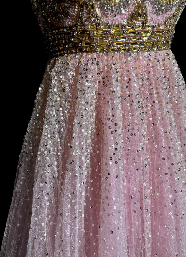 Gorgeous Pink Hoco Dress Strapless Birthday Dress Tulle Sheath Graduation Party Dress ED08754