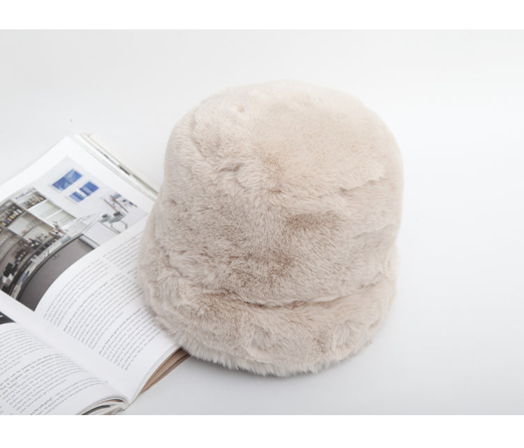Warmer Fischerhut aus Plüsch im japanischen Stil ED0892