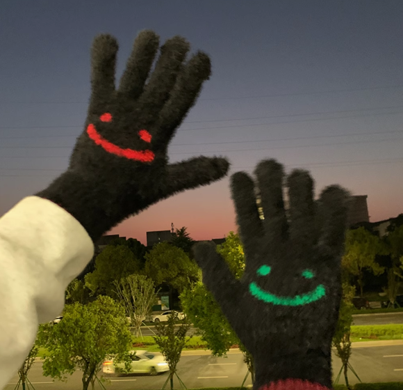 Touchscreen-Strickhandschuhe aus Wolle, warm ED0895