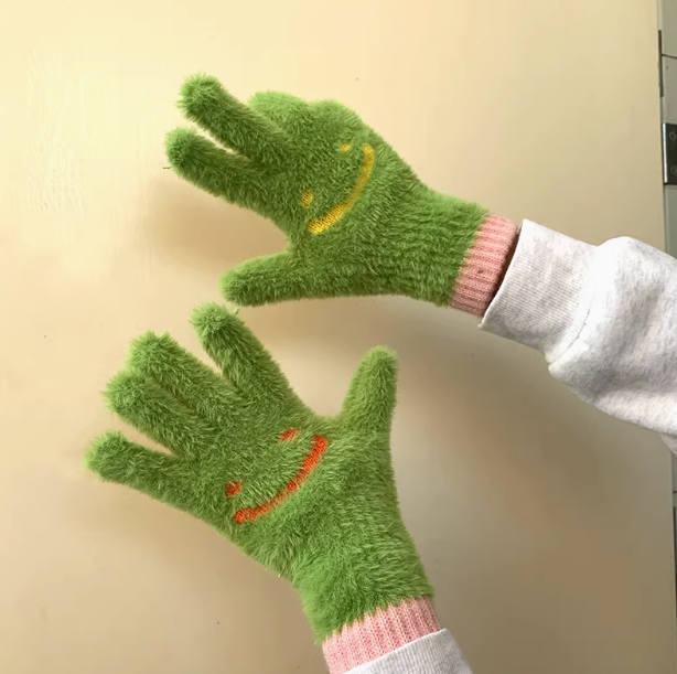 Touchscreen-Strickhandschuhe aus Wolle, warm ED0895