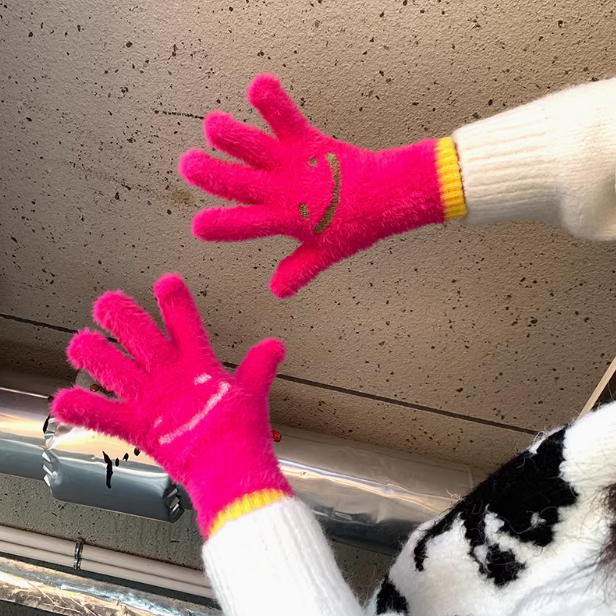 Touchscreen-Strickhandschuhe aus Wolle, warm ED0895
