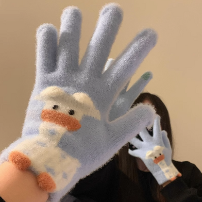 Cute Animal Pattern Plush Gloves ED0903