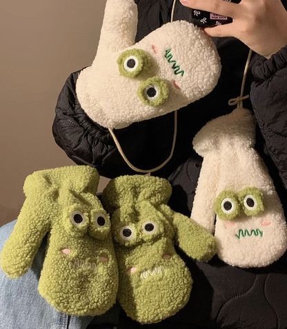 Cute lamb plush mittens ED0910