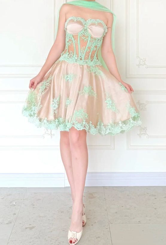 Robe de soirée Chic Champagne de bal sans bretelles satin fourreau ED09590