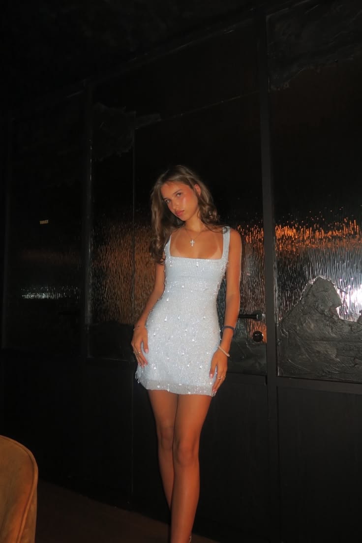 Fashion Silver Short Homecoming Dress Tulle Sheath Straps Birthday Dress ED09617
