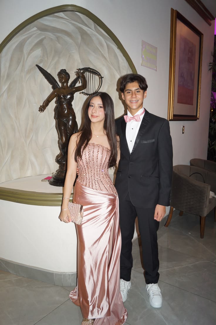 Chic Pink Prom Dress Strapless Sheath Satin Long Evening Dress ED09631