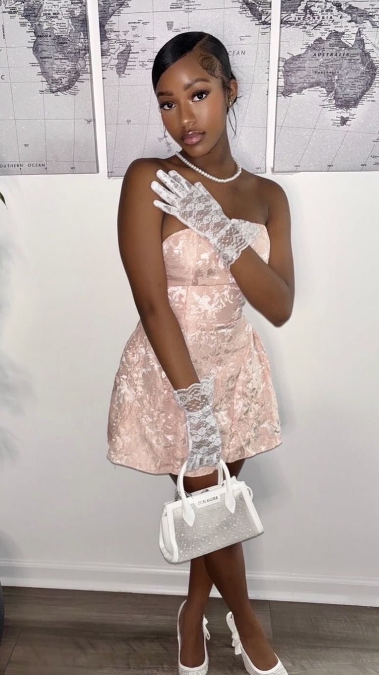 Sexy Pink Short Homecoming Dress Sheath Birthday Dress Satin Dress for Party  ED09668