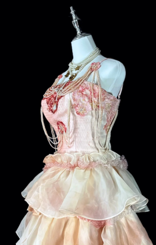 Robe de soirée longue A-Line en tulle rose fuchsia à bretelles ED09739