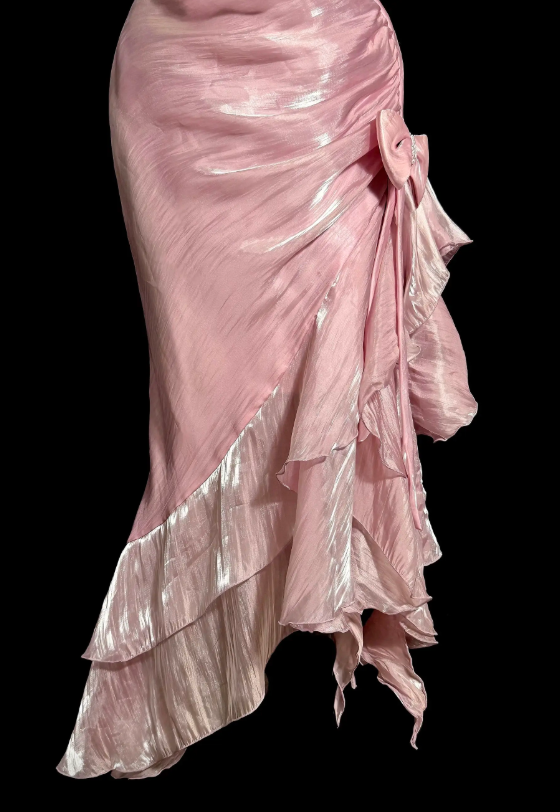 Fashion Pink Short Prom Dress Straps Sheath Hoco Dress Chiffon Birthday Dress ED09741