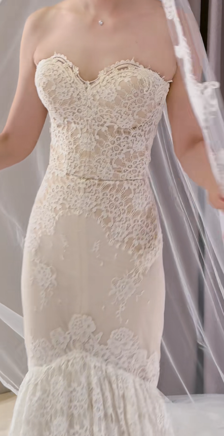 Chic White Bridal Gown Mermaid Lace Wedding Dress ED09753