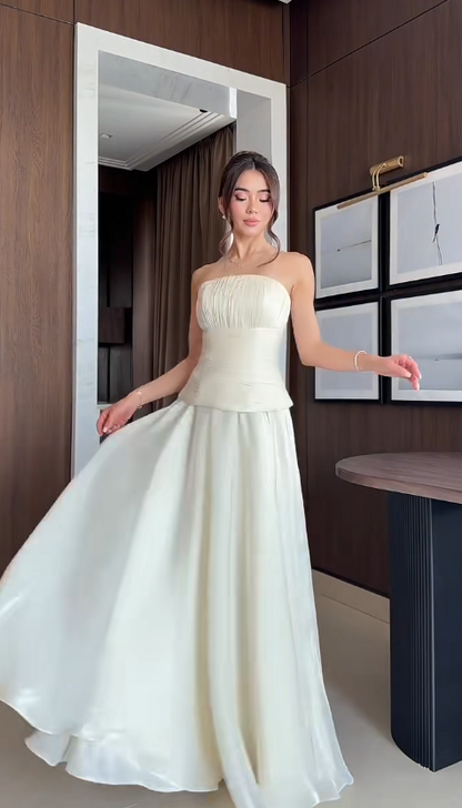 Chic White Bridal Gown Sheath Chiffon Wedding Dress ED09759