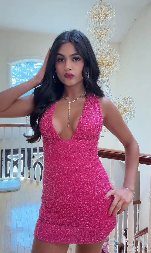 Pretty Fuchsia Birthday Dress Sheath Beaded Short Homecoming Dress ED09843