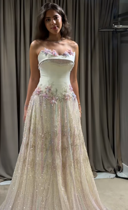 Chic Light Yellow Homecoming Dress Sheath Tulle Birthday Dress ED09891