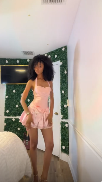 Cute Pink Short Homecoming Dress A-Line Satin Birthday Dress ED09916