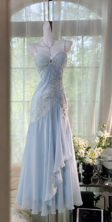 Elegantes rosa Ballkleid, Etui-Schnitt, Chiffon, langes Abendkleid ED09983