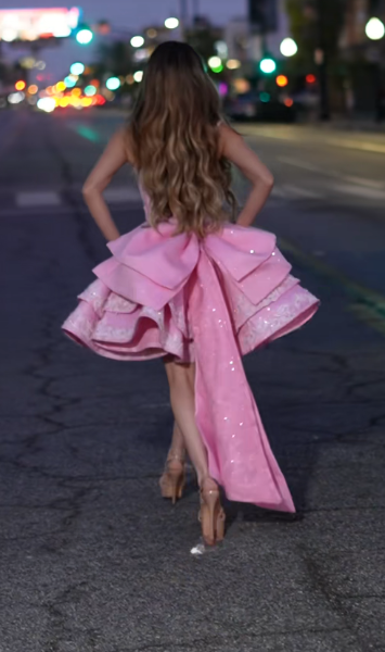 Cute Pink Birthday Dress A-Line Tulle Homecoming Dress ED10107