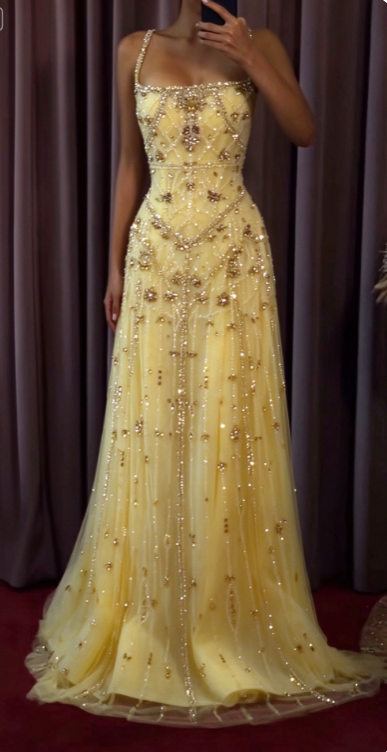Robe de soirée chic blanche en mousseline perlée coupe trapèze ED10198