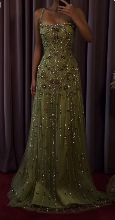Robe de soirée chic blanche en mousseline perlée coupe trapèze ED10198