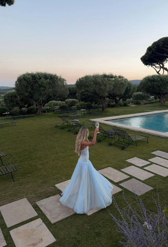 Chic Tiffany Blue Prom Dress Tulle A-Line Formal Dress ED10214