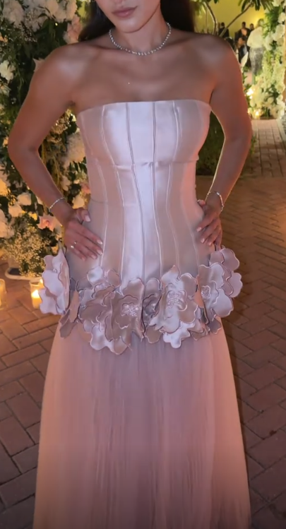 Pink A-Line Long Prom Dress Satin Evening Dress ED10221