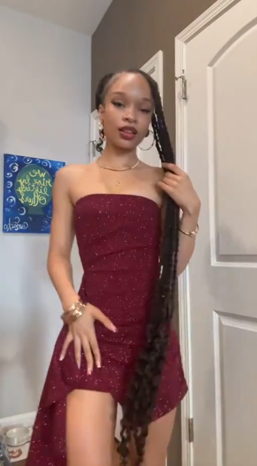 Burgundy Sheath Chiffon Birthday Dress ED10245