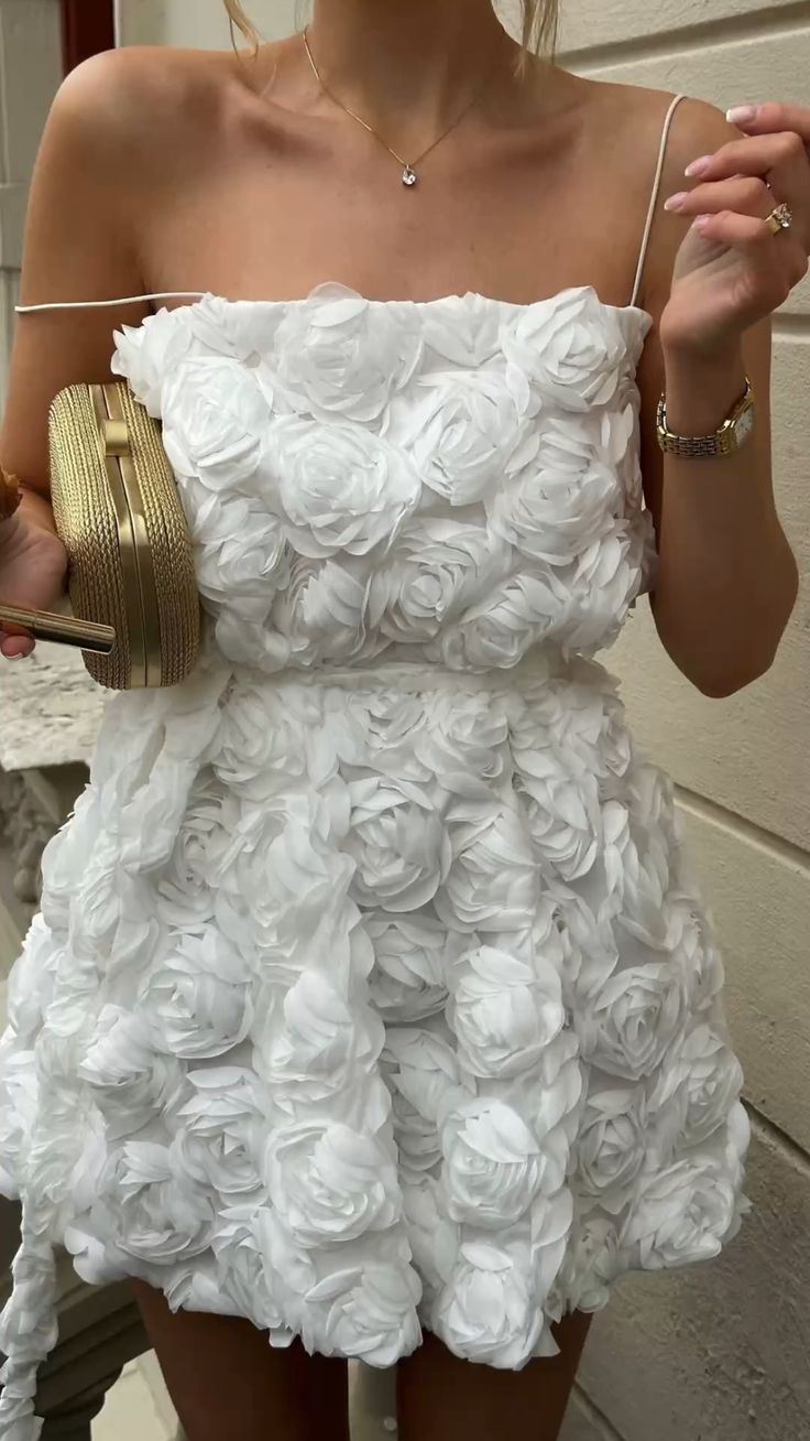 Süßes weißes A-Linien Satin kurzes Homecoming-Kleid ED10265
